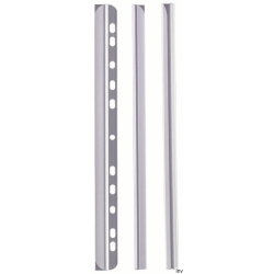 Grzbiety zaciskowe Durable A4 przezroczyste 100 sztuk, pojemność do 30 kartek, różne kolory