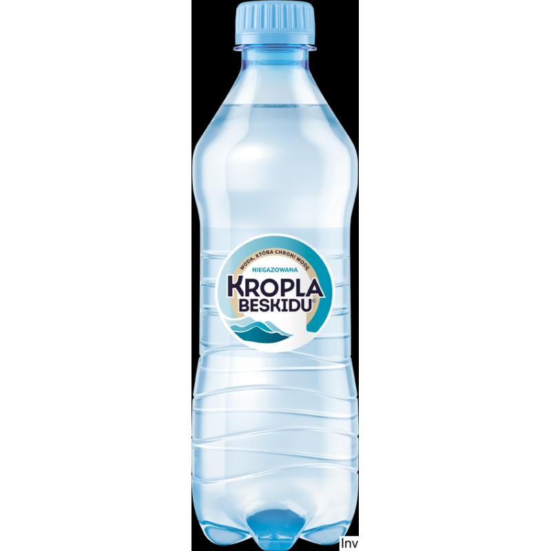 Woda KROPLA BESKIDU niegazowana 0.5L butelka PET zgrzewka 12 szt. KAUCJA