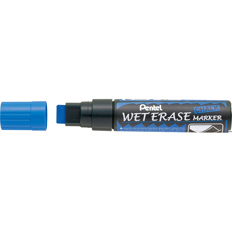 Marker kredowy niebieski 10-15 mm PENTEL do szkła i gładkich powierzchni, 1 sztuka