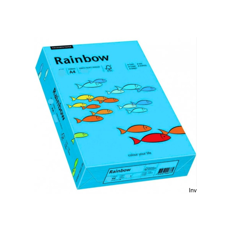 Papier A4 160g niebieski R87 Rainbow