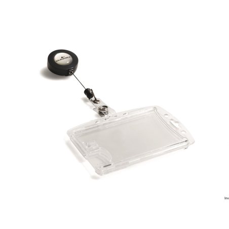 Etui na karty ID Durable HARTBOX na 2 karty z mechanizmem ściągającym 822419, 54 x 85 mm