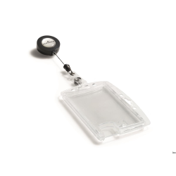 Etui na karty ID Durable HARTBOX na 2 karty z mechanizmem ściągającym 822419, 54 x 85 mm