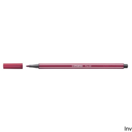 Flamaster STABILO PEN 68/19 purpurowy 1 mm, bezwonny tusz, odporność na zasychanie