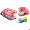 Zszywacz mini Rapid Colour Breeze F4, koralowy, do 10 kartek, 5 lat gwarancji