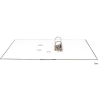 Segregator Office Products A4 55mm czarny z szyną, PP, 1,9mm, 1170gsm, z wymienną etykietą
