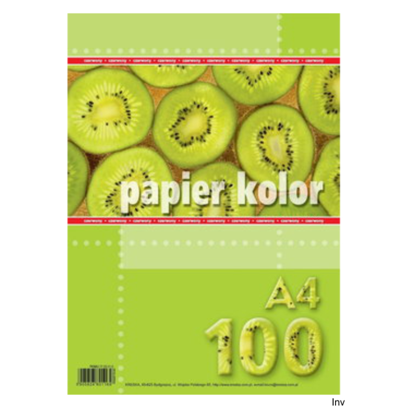 Papier xero czerwony A4 100 arkuszy Kreska