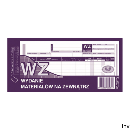 351-8 WZ wydanie materiałów na zewnątrz 1/3 A4 80 kartek Michalczyk i Prokop
