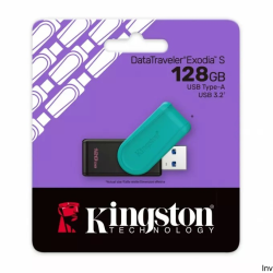 Pendrive Kingston DataTraveler Exodia S 128GB USB 3.2 Gen1 turkusowo-czarny