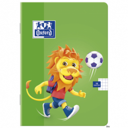 Zeszyt A5 16 kartek, linia podwójna kolorowa, Oxford LION 400106954