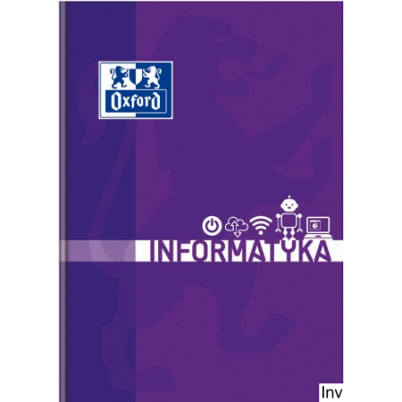 Brulion informatyka A5 80 kartek 90 g kratka z marginesem Oxford