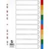 Przekładki Q-CONNECT, PP, A4, 225x297mm, 10+1 kart, mix kolorów