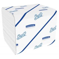Papier toaletowy składany SCOTT Control, 2-warstwowy, 18,6x11cm, 36x250 listków, biały