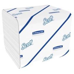 Papier toaletowy składany SCOTT Control, 2-warstwowy, 18,6x11cm, 36x220 listków, biały