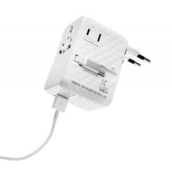 Adapter do ładowania TROIKA Worldwide Pull 35, biały