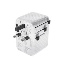Adapter do ładowania TROIKA Worldwide Pull 35, biały