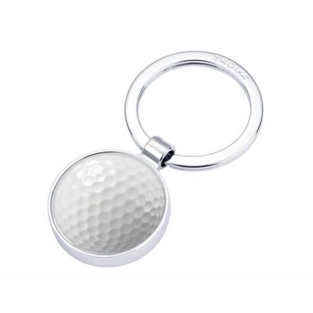 Brelok TROIKA Golf, chromowany, srebrno-biały