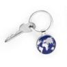 Brelok TROIKA Around The World, emaliowany metal, niebiesko-srebrny
