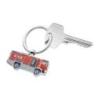 Brelok TROIKA Firefighter, emaliowany metal, czerwono-srebrny