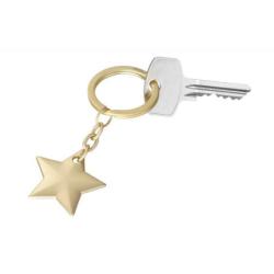 Brelok TROIKA Golden Star, chromowany, złoty