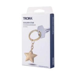 Brelok TROIKA Golden Star, chromowany, złoty
