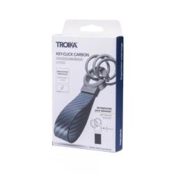 Brelok TROIKA Key-Click Carbon, czarny