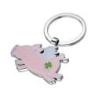 Brelok TROIKA Lucky Pig, emaliowany metal, różowy