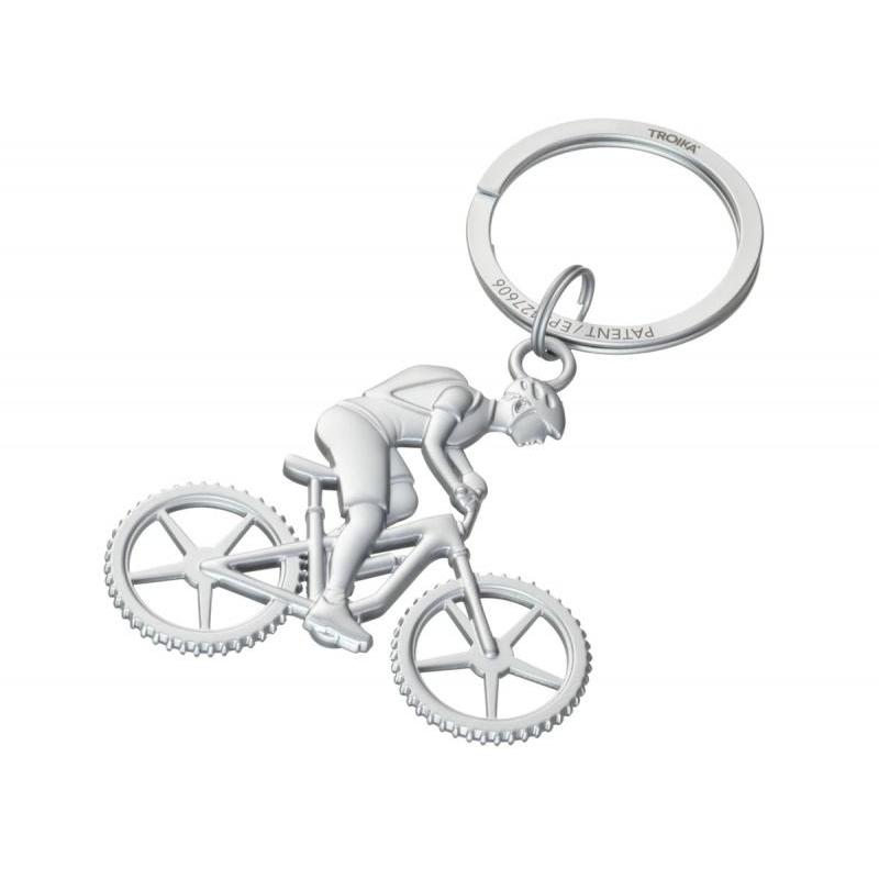 Brelok TROIKA Mountain Bike, metal, srebrny