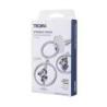 Brelok TROIKA Spinning Panda, metal, srebrny