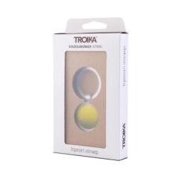 Brelok TROIKA Tennis, chromowany, mix kolorów