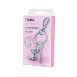 Brelok TROIKA Tiny Monster, metal, srebrny