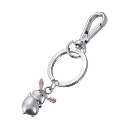 Brelok TROIKA Tiny Rabbit, metal, srebrny