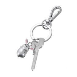 Brelok TROIKA Tiny Rabbit, metal, srebrny