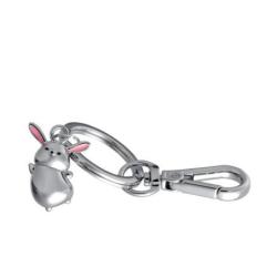 Brelok TROIKA Tiny Rabbit, metal, srebrny