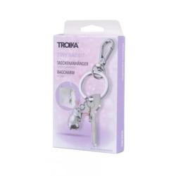 Brelok TROIKA Tiny Rabbit, metal, srebrny