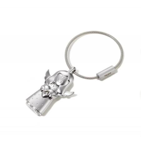 Brelok TROIKA Valerie, anioł Swarovski, metal, srebrny