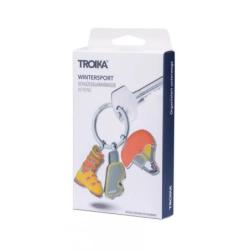 Brelok TROIKA Wintersport, emaliowany metal, mix kolorów