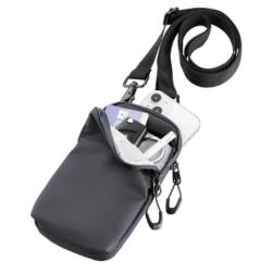 Etui na telefon TROIKA Black Smartbag na smyczy, czarne