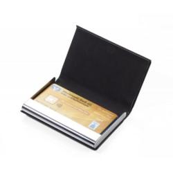 Etui na wizytówki TROIKA Marble Safe, system RFID, czarne