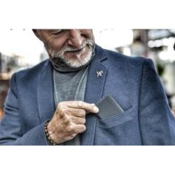 Etui na wizytówki TROIKA Marble Safe, system RFID, czarne