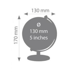 Globus TROIKA Gagarin, śr. 13 cm, obrotowy, niebiesko-zielony