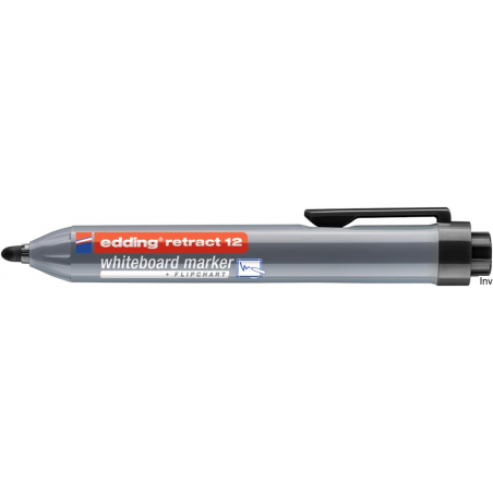 Edding Marker do tablic automatyczny czarny okrągła końcówka 1,5-3 mm retract12/001/C
