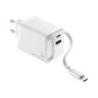 TROIKA Ładowarka Power Pull 35W z kablem USB-C, biały