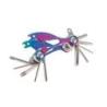 Narzędzie wielofunkcyjne do rowerów TROIKA Bike Multitool, 18 funkcji, opalizujący