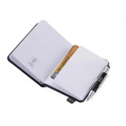Notes A7 z długopisem TROIKA Lilipad + Liliput, czarny