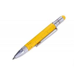 Notes A7 z długopisem TROIKA Lilipad + Liliput, żółty