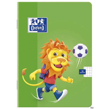 Zeszyt A5 32 kartki linia podwójna Oxford LION 400106955