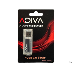 Pendrive Adiva 64GB czarny...