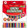Kredki ołówkowe trójkątne 24 kolory Penmate