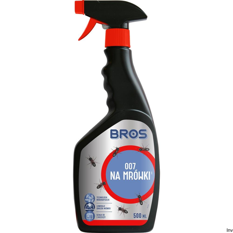 Bros Preparat na mrówki 500 ml spray do zwalczania owadów w domu i ogrodzie