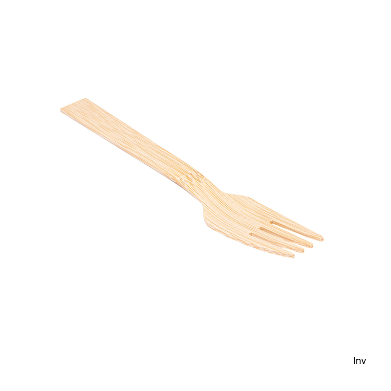 Widelec bambusowy Papstar 17 cm, 100 sztuk, biodegradowalny, 100% recykling